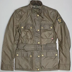 Belstaff Womens Brown Wax Roadmaster Jacket Size IT 38 - UK 6 - Picture 1 of 9
