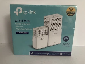 NEW TP-LINK TL-WPA7510 KIT Range Extender AV1000 Gigabit Powerline AC750 Wi-Fi - Picture 1 of 6