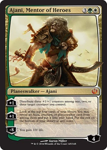 Ajani, Mentor of Heroes LP, English MTG Journey into Nyx - Image 1 of 1