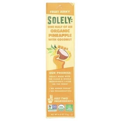 Fruit Jerky, piña orgánica con coco, 0,8 oz (23 g) Foto 1 de 2