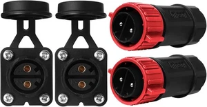 Trolling Motor Plug Receptacle Set, 12V/24V/ 36V/48V for Red,2 Pack  - Picture 1 of 8