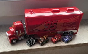 Mattel Disney Pixar Cars Mack Mini Racer Transporter mit 4 Mini Racers - Bild 1 von 13