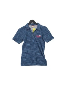 Lee Cooper Women's Polo UK 10 Blue 100% Cotton Basic - Picture 1 of 6