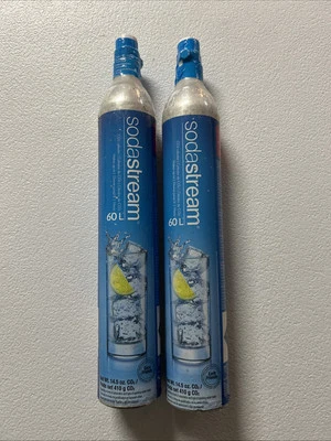 SodaStream 60L CO2 Cylinder Replacement Empty Canisters Lot 2 - Image 1 of 2