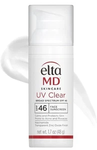 Elta MD UV klar Breitspektrum LSF 46 Gesichts-Sonnenschutz 48 g 1,7 Unzen EXP 02/2027 - Bild 1 von 8