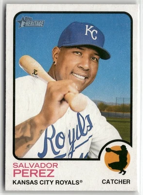 2022 Topps Heritage Salvador Perez #267 Kansas City Royals - Image 1 of 2