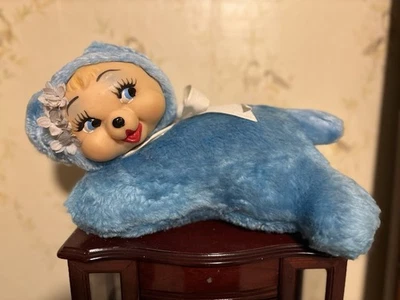 Vintage Rubber Face Plush Baby Bear. Mexico 80’s . Retro Nostalgia. - Image 1 of 4