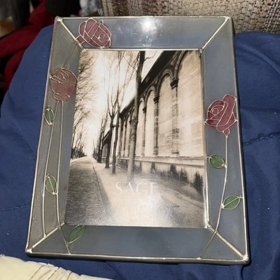 Sage 5x7 Rose Frame Foto 1 de 3