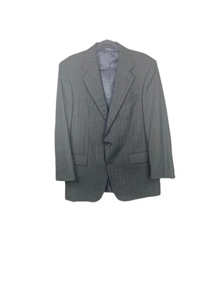 Polo Ralph Lauren Vintage 90s Union Made in USA Wool Pinstripe Suit Blazer 43/37 - Image 1 of 4