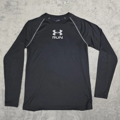 Under Armour Run Long Sleeve Shirt Mens Medium Athletic Reflective 2015 Running - Image 1 of 4