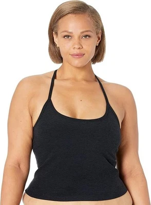 Beyond Yoga SD4382 Women's Spacedye Slim Racerback Cropped Tank Black Size S - Image 1 of 3
