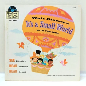 Vintage Disney SMALL WORLD Book / Record Set (Disneyland Records, 1978) #323 - Picture 1 of 3