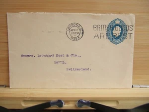 1926 GB KGV Blue Two Pence Halfpenny Prepaid Slazengers London EC4 Envelope - Picture 1 of 5