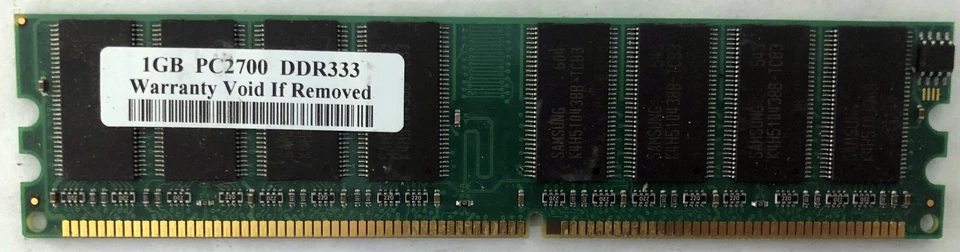 1GB Samsung DDR Desktop RAM Memory PC2700 DDR333 PC-2700 DDR-333 333Mhz - Image 1 of 2
