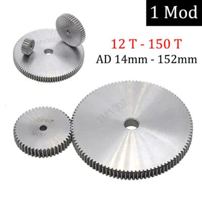 Modul 1 Zahnrad Stirnräder Stirnrad Mit 10 Bis 150 Zähne 10mm Dick Flach Zahnrad - Bild 1 von 4