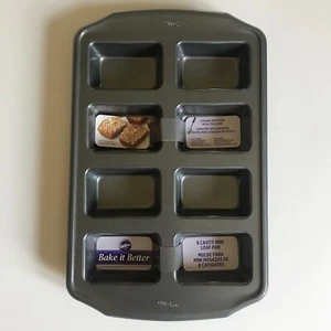 Wilton 8 Cavity Mini Loaf Pan Non-Stick 2105-4963 - Picture 1 of 2