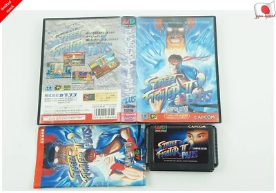Street Fighter 2 Plus Genesis Capcom Sega Megadrive Box From Japan - Image 1 of 3