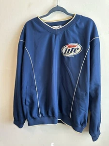 Miller Lite Pull Over | Vintage Styling, Vented Arms, Front Pockets - Picture 1 of 5