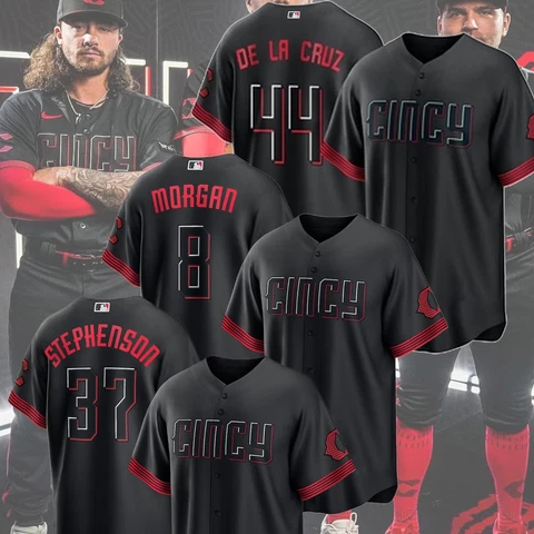 SALE 30% - Cincinnati Reds 2023 City Connect Baseball Players AOP Shirts Cover