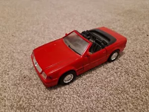 1/24 1/25 SCALE MIRA CLASSIC MERCEDES 500SL RED DIECAST MODEL CAR - Picture 1 of 4