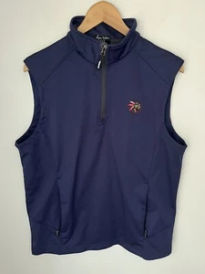 Byron Nelson Golf Vest Pullover Lightweight Men’s Large Blue INDIAN LOGO EUC - Picture 1 of 4