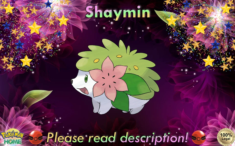 ✨Shaymin Pokémon Center Heart EVENT 6IV✨Scarlet Violet HOME + others (💯Legal) - Image 1 of 1