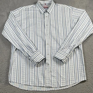 Luciano Visconti Umo Hemd Herren 2XL Aztekenmuster Geometrisches Muster Freizeit Knopf - Bild 1 von 12