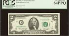 1976 $2  Federal Reserve * Notes 3 Sequential Serial #s PCGS 64 Very Choice PPQ