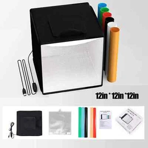 30cm 12in Photo Studio Light Box Photography Adjustable Brightness - Picture 1 of 1
