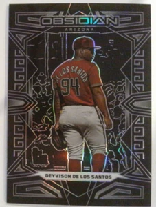 2023 Panini Chronicles Deyvison De Los Santos Obsidian /25 Electric Etch (?) - Picture 1 of 2