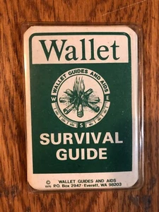 Vintage 1976 Wallet Survival Guide Super Rare BSA - Picture 1 of 3