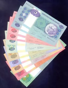 Angola SET COMPLETO 5 - 2000 Kwanzas 2010 - 2011 P144 - 151 UNC - Foto 1 di 7