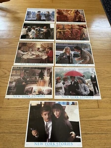 1989 New York Stories Woody Allen & Mia Farrow Set of 9 Original Lobby Cards - Picture 1 of 6