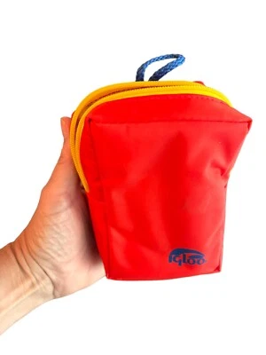 Vintage Retro Igloo Camera School Supply Zippered Case Colorful - Image 1 of 4