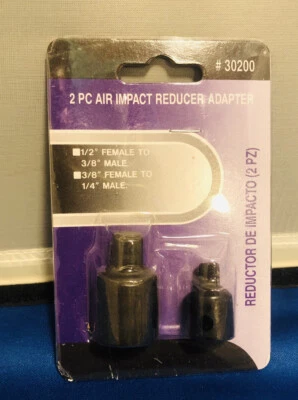 2 pc Air Impact Drive Socket Adapter Reducer Set Air Impact Tool - Image 1 of 3