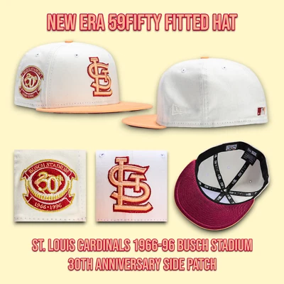 New Era St. Louis Cardinals Monaco 59FIFTY Fitted Hat Busch Stadium Patch 7 5/8 - Image 1 of 4
