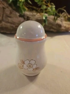 Fleur de Bois Salt OR Pepper 3.3" H Chantilly Hearthside Stoneware Peach White - Picture 1 of 7