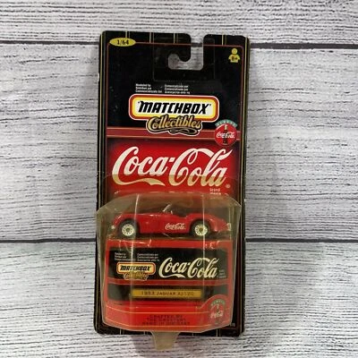 1998 Matchbox Collectibles Coca Cola Logo Red 1953 Jaguar XJ 120 Die-Cast - Image 1 of 4