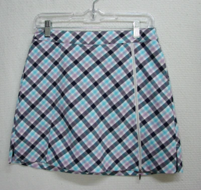 New Lady Hagen Skirt Ocean Club Plaid Skort Pickleball Golf Tennis Pockets Sz 4 - Image 1 of 4