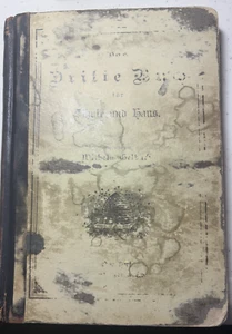 1890 Antique German Schoolbook - Das Dritte Buch fur Schule und Haus by Gelbach - Picture 1 of 9