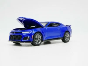 Chevy Camaro ZL1 2018 azul escala 1:64 diecast modelo de coche de coleccionista - Imagen 1 de 9