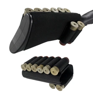 Tactical 12GA Shell Cartridge 8 Rounds Buttstock Ammo Shotgun Pouch Shell Holder - Picture 1 of 9