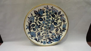Handgefertigte Manousakis-Keramik Rodos-Griechenland BLUME bemalte Platte - Bild 1 von 5