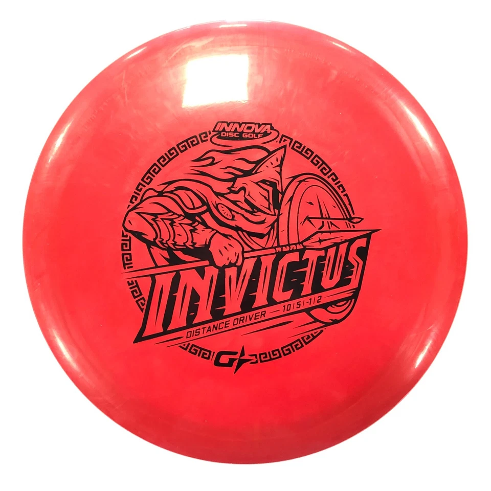 DISC GOLF INNOVA GSTAR INVICTUS DISTANCE DRIVER 175g RED BLACK FOIL - Image 1 of 1