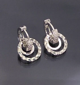 18K Gold Filled Stunning Italian Diamond Cut 18ct GF Earrings 20mm - Picture 1 of 12