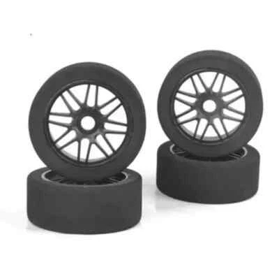 4Pcs 1/8 HSP HPI 17mm Hex Racing Car Foam Tires Wheel Rims 118mm Set for RC Cars - Image 1 of 4