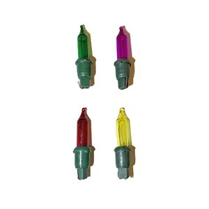 12V 788 Ersatz Weihnachten Fee Glühbirnen 4er-Pack farbige Push-in-Tab g... - Bild 1 von 1