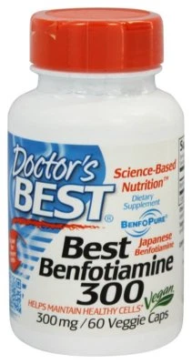 Doctor's Best Benfotiamina 300 mg., 60 Cápsulas Vegetarianas Foto 1 de 2