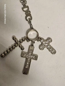 Dolce & Gabbana Halskette /Collier Kreuz Anhänger Edelstahl 3x Kreuz massiv... - Bild 1 von 7