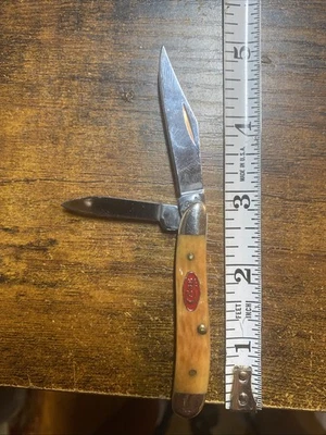 Case XX 2007 Small 2 78” 2 Blade Harvest Orange Jack Knife - Image 1 of 4